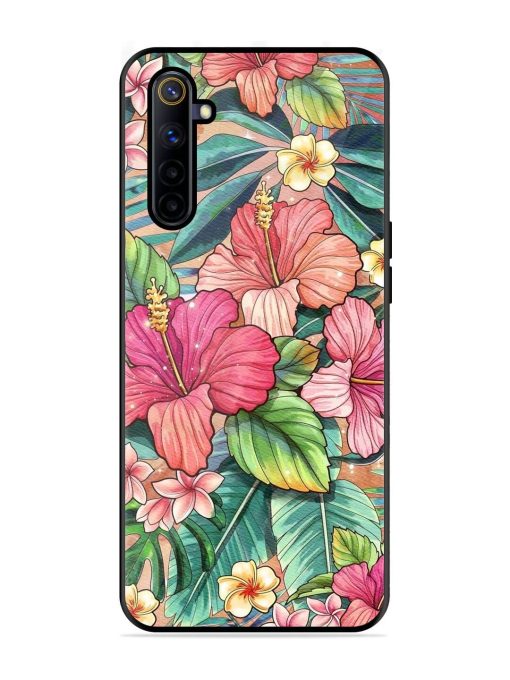 Tropical Tapestry Glossy Soft Edge Case for Realme 6I Chachhi