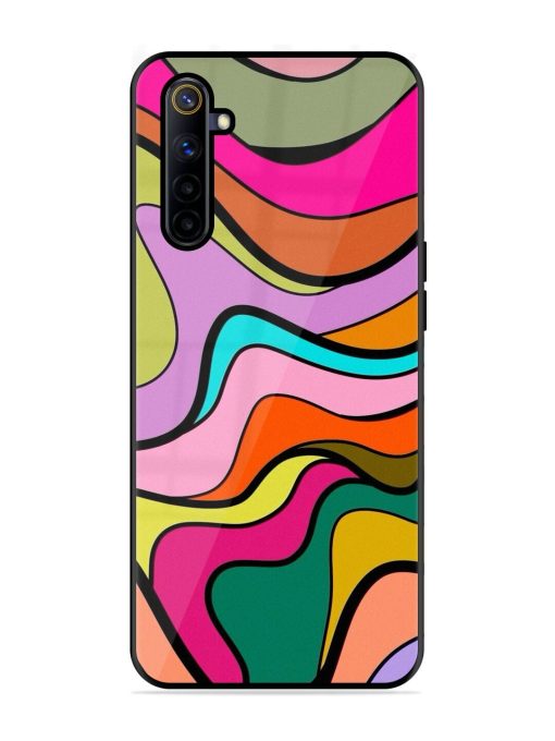 Wavy Wonder Glossy Soft Edge Case for Realme 6I Chachhi