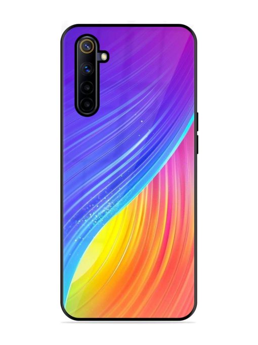 Neon Swirl Glossy Soft Edge Case for Realme 6I Chachhi