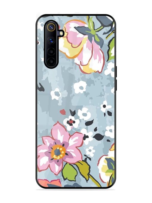 Floral Fantasy Glossy Soft Edge Case for Realme 6I Chachhi