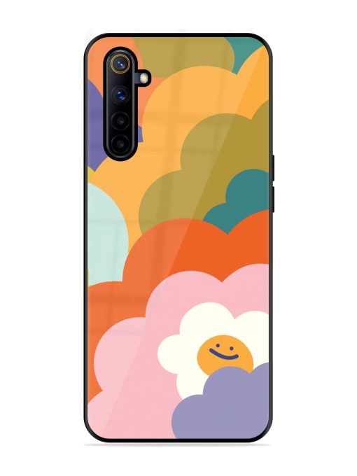 Happy Flower Power Glossy Soft Edge Case for Realme 6I Chachhi