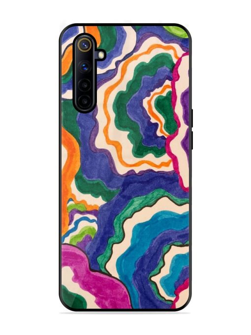 Wavy Wonder Glossy Soft Edge Case for Realme 6I Chachhi