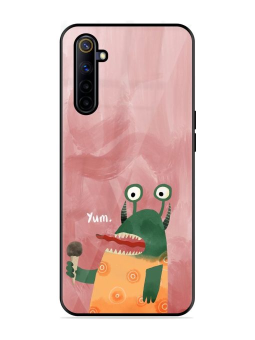 Hungry Monster Glossy Soft Edge Case for Realme 6I Chachhi