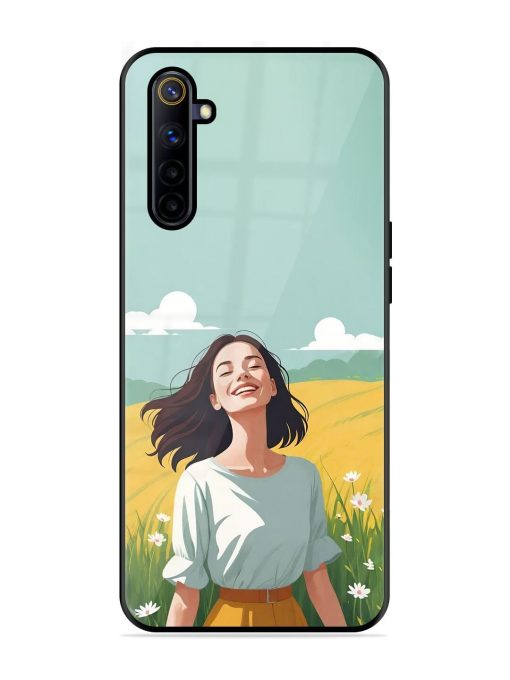 Girl Graffiti Glossy Soft Edge Case for Realme 6I Chachhi