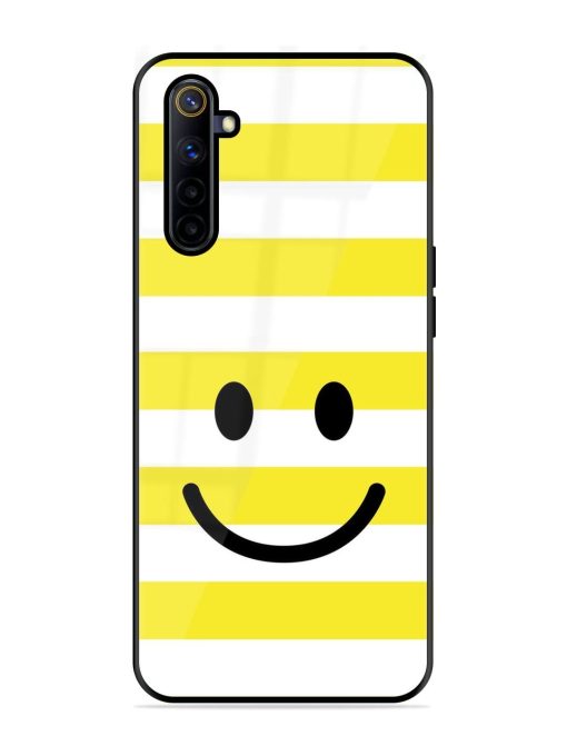 Smiling Stripes Glossy Soft Edge Case for Realme 6I Chachhi