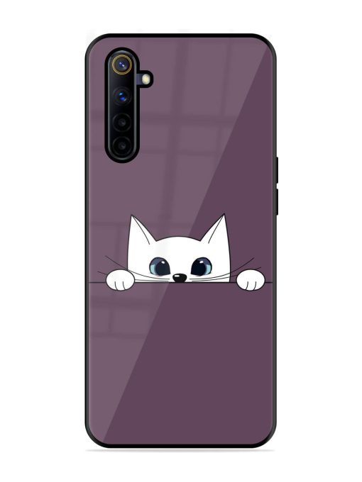 Peek-A-Boo Kitty Glossy Soft Edge Case for Realme 6I Chachhi