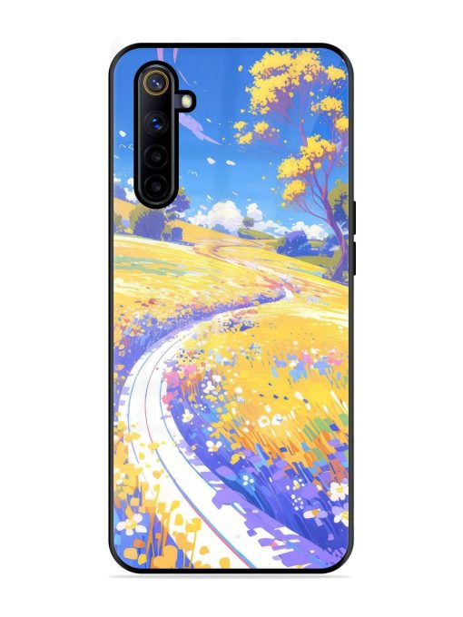 Vibrant Spring Meadow Glossy Soft Edge Case for Realme 6I Chachhi