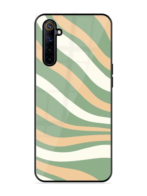 Wavy Pastel Paradise Glossy Soft Edge Case for Realme 6I Chachhi