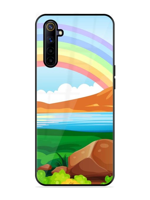 Rainbow Over The Lake Glossy Soft Edge Case for Realme 6I Chachhi