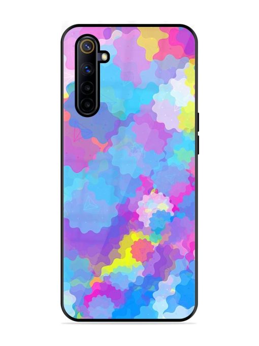 Psychedelic Cloud Burst Glossy Soft Edge Case for Realme 6I