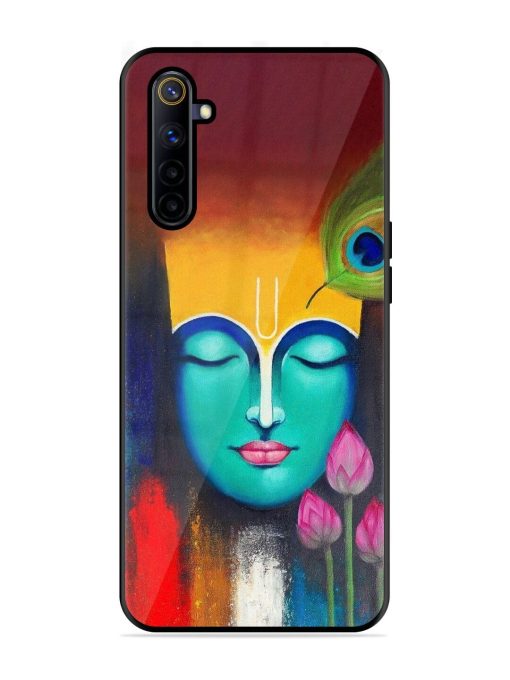 Divine Tranquility: The Face Of Krishna Glossy Soft Edge Case for Realme 6I