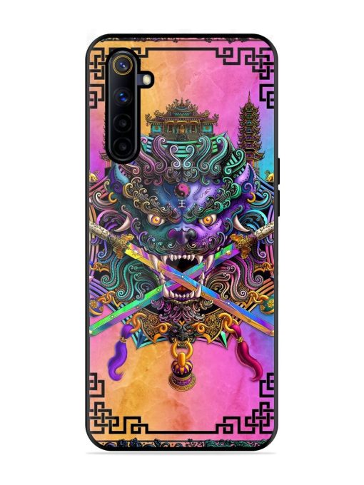 Psychedelic Fu Dog Tapestry Glossy Soft Edge Case for Realme 6I Chachhi