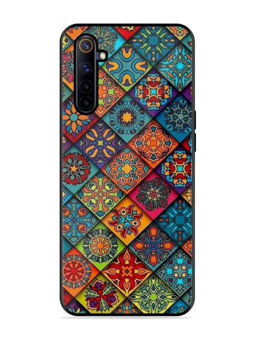 Patchwork Mandala Mosaic Glossy Soft Edge Case for Realme 6I Chachhi