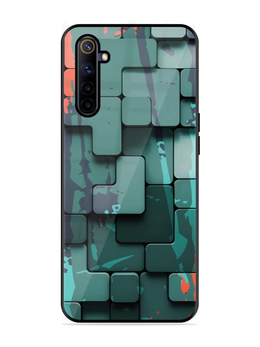 Abstract Geometric Mosaic Glossy Soft Edge Case for Realme 6I