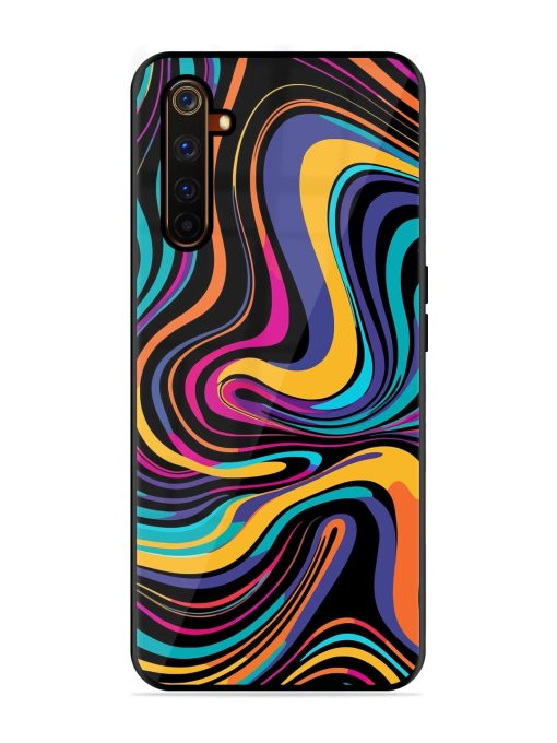 Psychedelic Swirl Glossy Soft Edge Case for Realme 6 Pro Chachhi