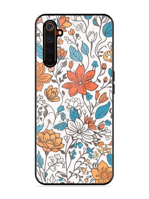 Floral Symphony Glossy Soft Edge Case for Realme 6 Pro Chachhi