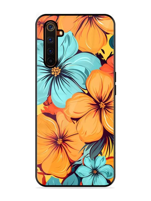 Tropical Bloom Glossy Soft Edge Case for Realme 6 Pro Chachhi