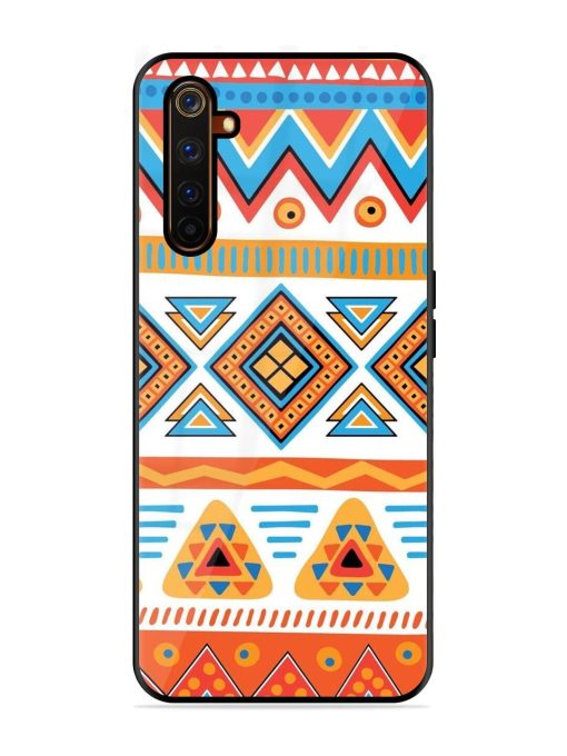 Vibrant Tribal Pattern Glossy Soft Edge Case for Realme 6 Pro Chachhi