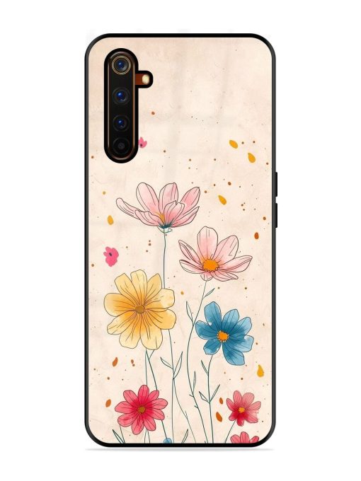 Delicate Bloom Glossy Soft Edge Case for Realme 6 Pro Chachhi