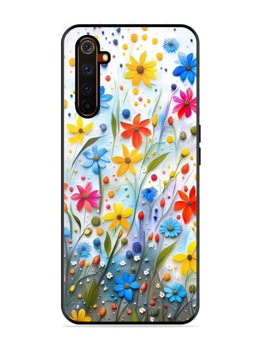 Vibrant Floral Glossy Soft Edge Case for Realme 6 Pro Chachhi