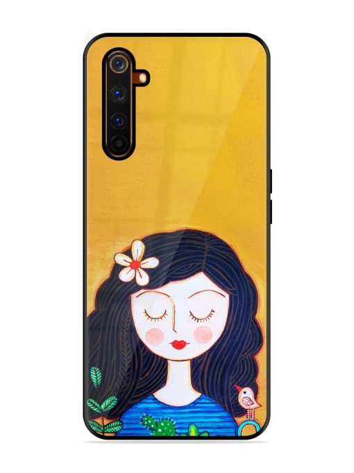 Girl Illustration Glossy Soft Edge Case for Realme 6 Pro Chachhi