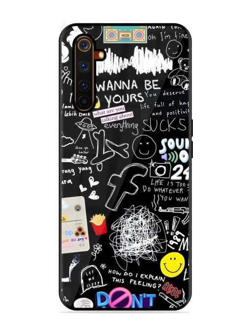 Doodle Diary Glossy Soft Edge Case for Realme 6 Pro Chachhi