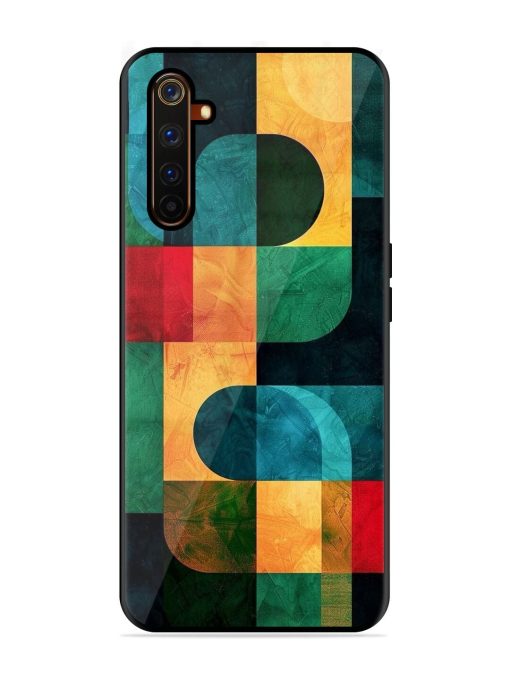 Geometric Harmony Glossy Soft Edge Case for Realme 6 Pro Chachhi