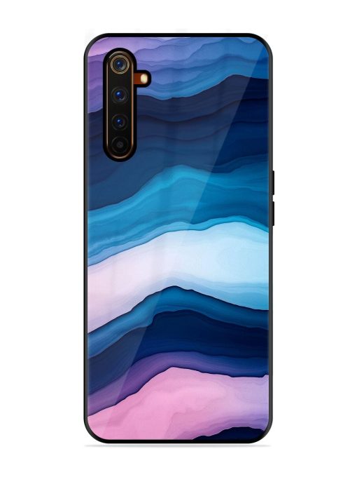 Oceanic Layers Glossy Soft Edge Case for Realme 6 Pro Chachhi