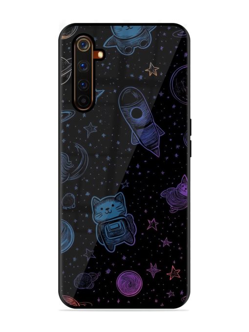 Cosmic Cat Chaos Glossy Soft Edge Case for Realme 6 Pro Chachhi