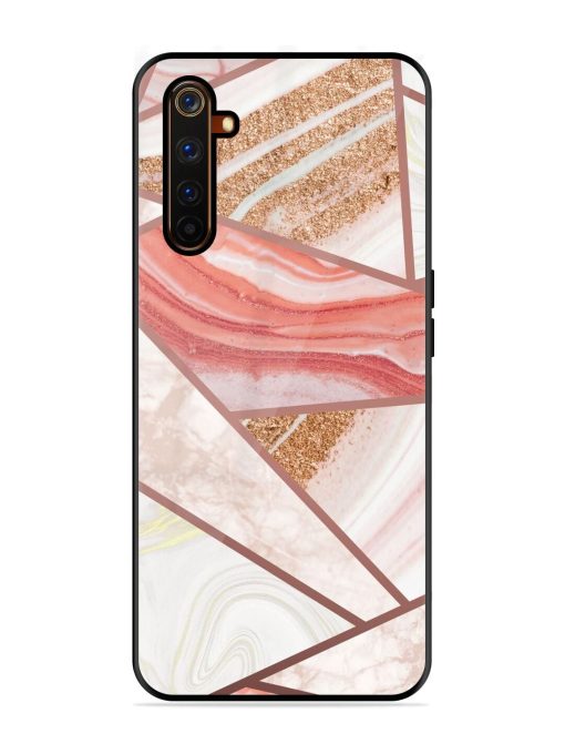 Rosy Mosaic Glossy Soft Edge Case for Realme 6 Pro Chachhi