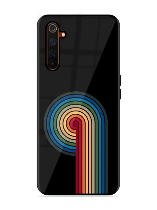 Rainbow Ripple Glossy Soft Edge Case for Realme 6 Pro Chachhi