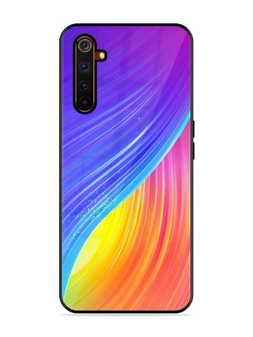 Neon Swirl Glossy Soft Edge Case for Realme 6 Pro Chachhi