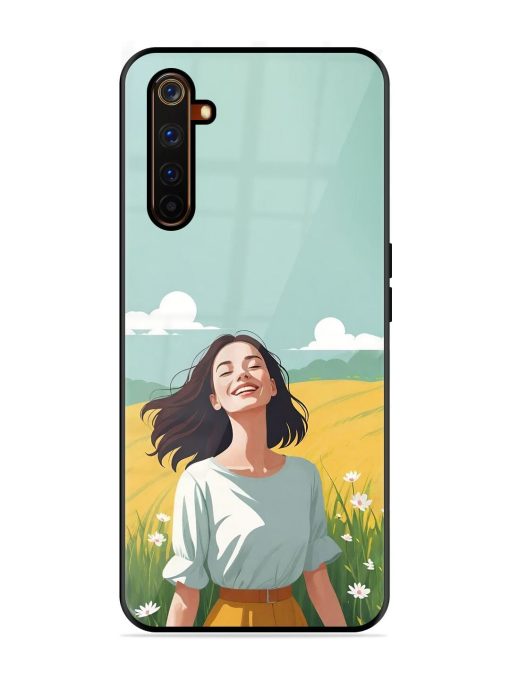 Girl Graffiti Glossy Soft Edge Case for Realme 6 Pro