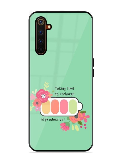 Recharge And Bloom Glossy Soft Edge Case for Realme 6 Pro Chachhi