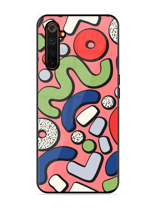 Groovy Geometric Shapes Glossy Soft Edge Case for Realme 6 Pro Chachhi