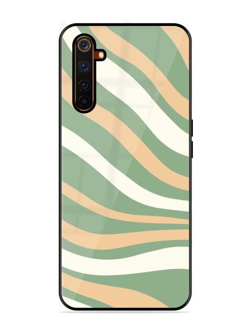 Wavy Pastel Paradise Glossy Soft Edge Case for Realme 6 Pro Chachhi