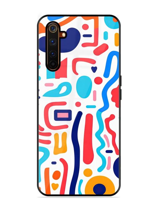 Whimsical Doodle Chaos Glossy Soft Edge Case for Realme 6 Pro Chachhi