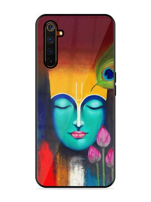 Divine Tranquility: The Face Of Krishna Glossy Soft Edge Case for Realme 6 Pro Chachhi