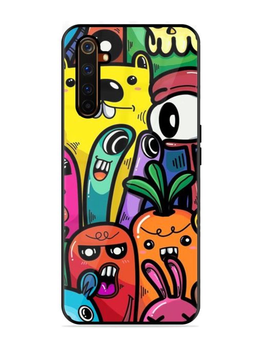 Whimsical Doodle Chaos Glossy Soft Edge Case for Realme 6 Pro Chachhi