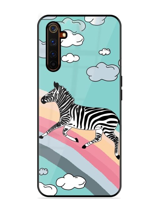 Zebra On A Rainbow Glossy Soft Edge Case for Realme 6 Pro Chachhi