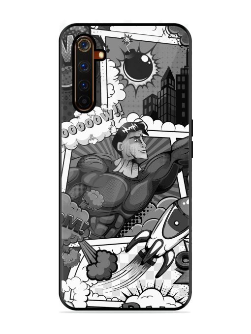 Comic Book Chaos Glossy Soft Edge Case for Realme 6 Pro Chachhi