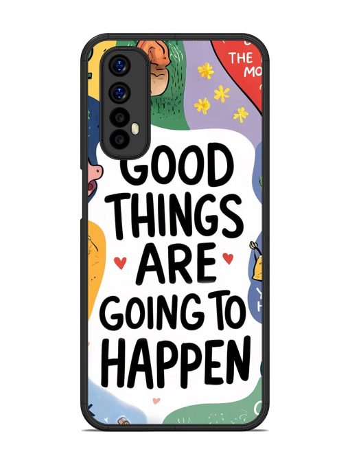 Uplifting Scribbles Glossy Soft Edge Case for Realme 7