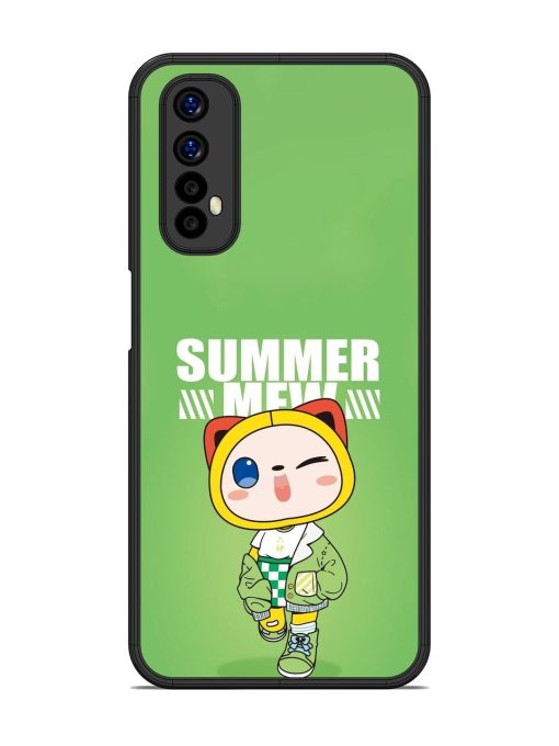 Purrfect Summer Glossy Soft Edge Case for Realme 7