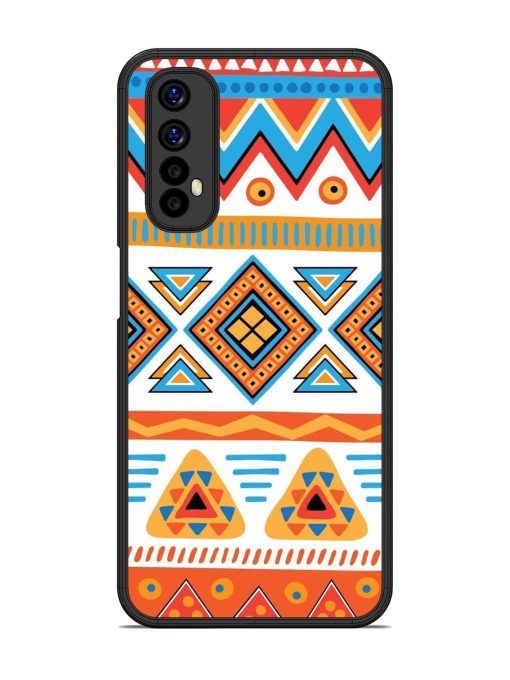 Vibrant Tribal Pattern Glossy Soft Edge Case for Realme 7