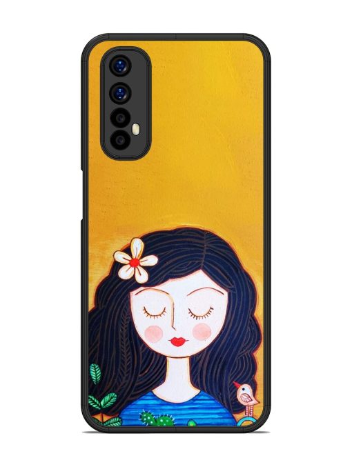 Girl Illustration Glossy Soft Edge Case for Realme 7