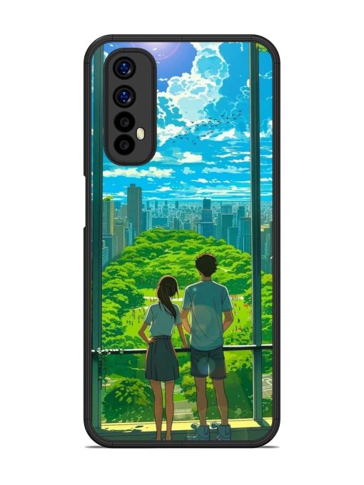 Cyberpunk Dreamscape Glossy Soft Edge Case for Realme 7