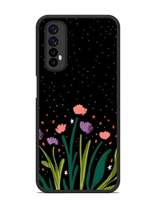 Midnight Bloom Glossy Soft Edge Case for Realme 7