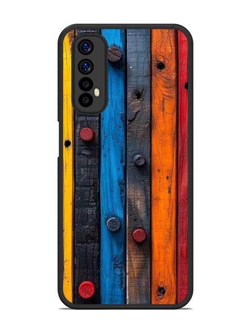 Rainbow Plank Glossy Soft Edge Case for Realme 7