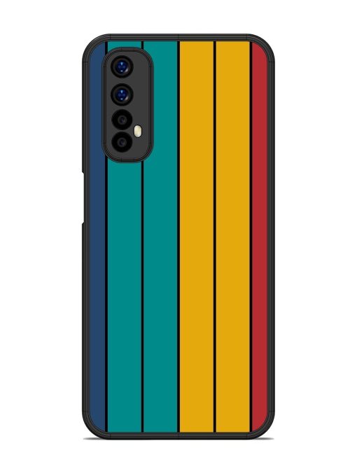 Retro Stripes Glossy Soft Edge Case for Realme 7