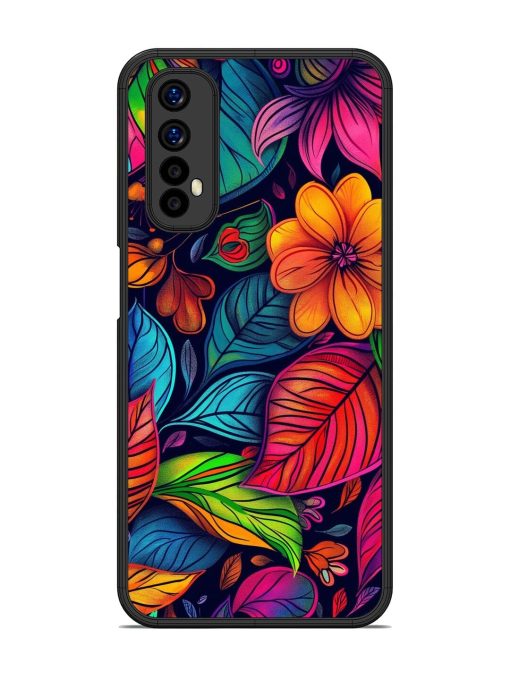 Rainbow Of Blooms Glossy Soft Edge Case for Realme 7